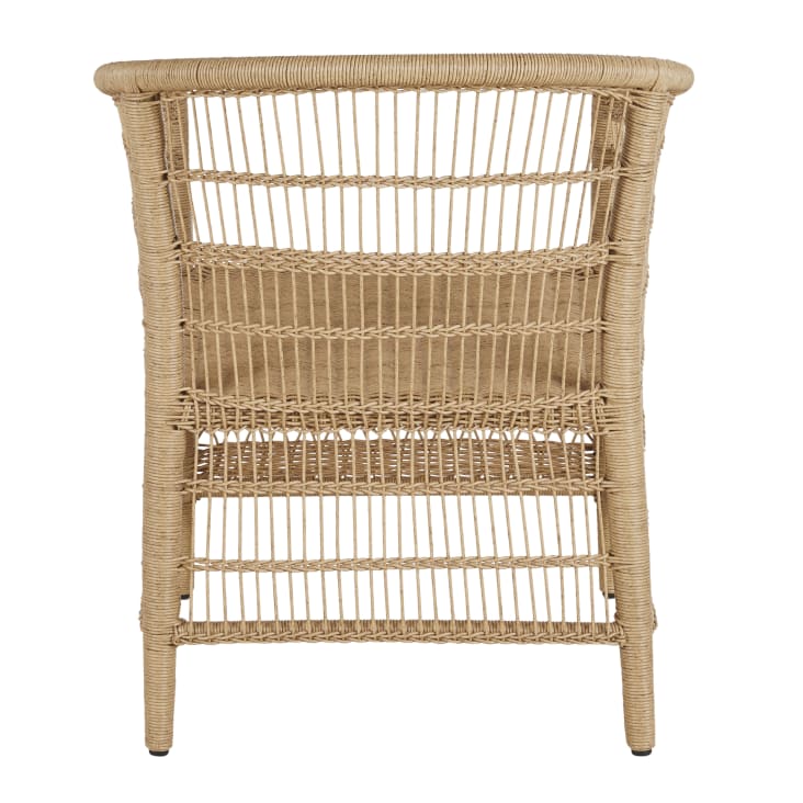Maisons du Monde Malawi - Sillón de jardín de resina reciclada imitación ratán Liquidación