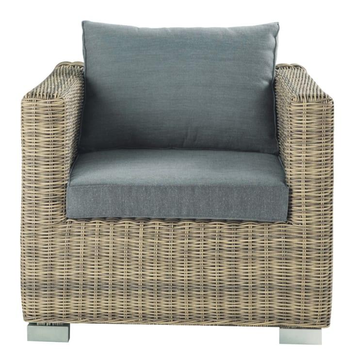 Maisons du Monde St Raphaël - Sillón de jardín de resina trenzada COMPRAR AHORA