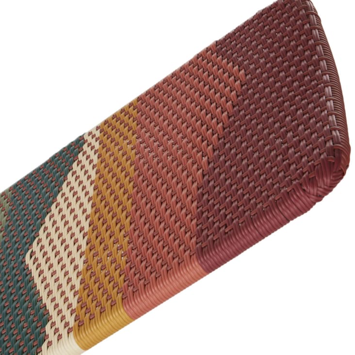 Maisons du Monde Copacabana - Tumbona de resina trenzada multicolor y acero en negro Precio de fábrica
