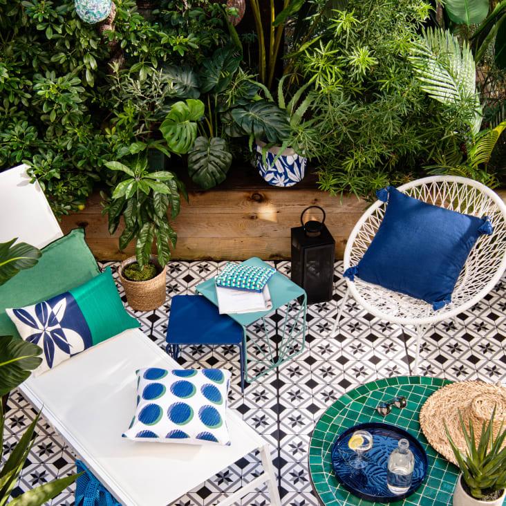 Maisons du Monde Hawai - Tumbona de aluminio blanca Solo hoy