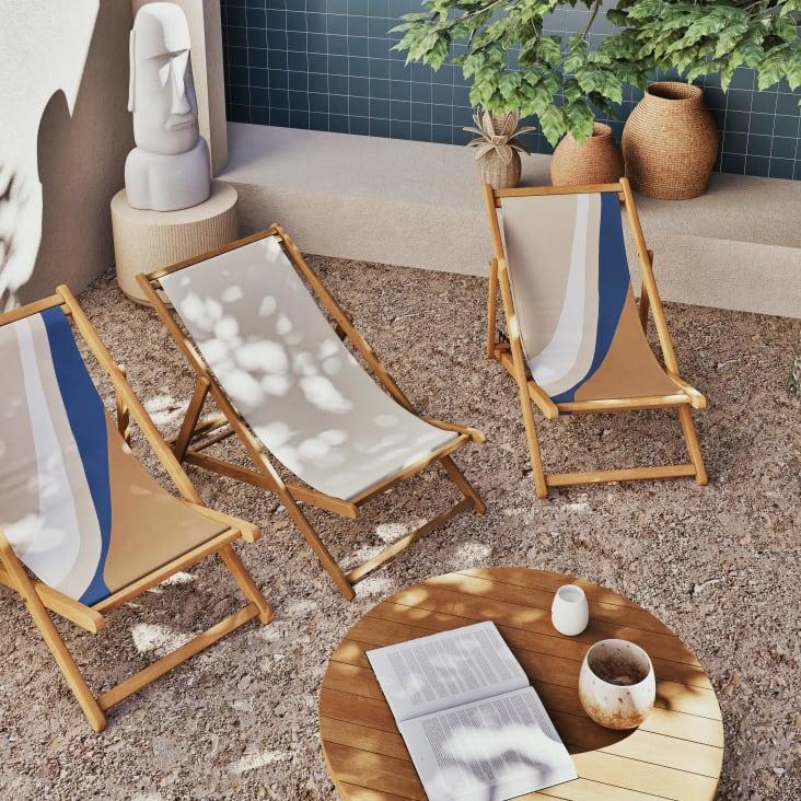 Maisons du Monde Panama - Tumbona/hamaca plegable crudo de eucalipto maciza Oferta especial de fábrica