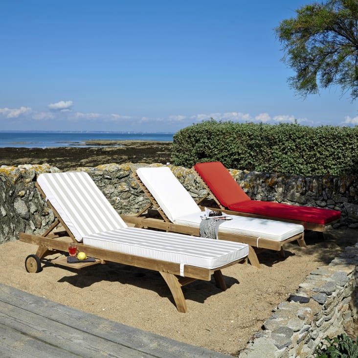 Maisons du Monde Oleron - Colchón de tumbona crudo Ahorra y exporta