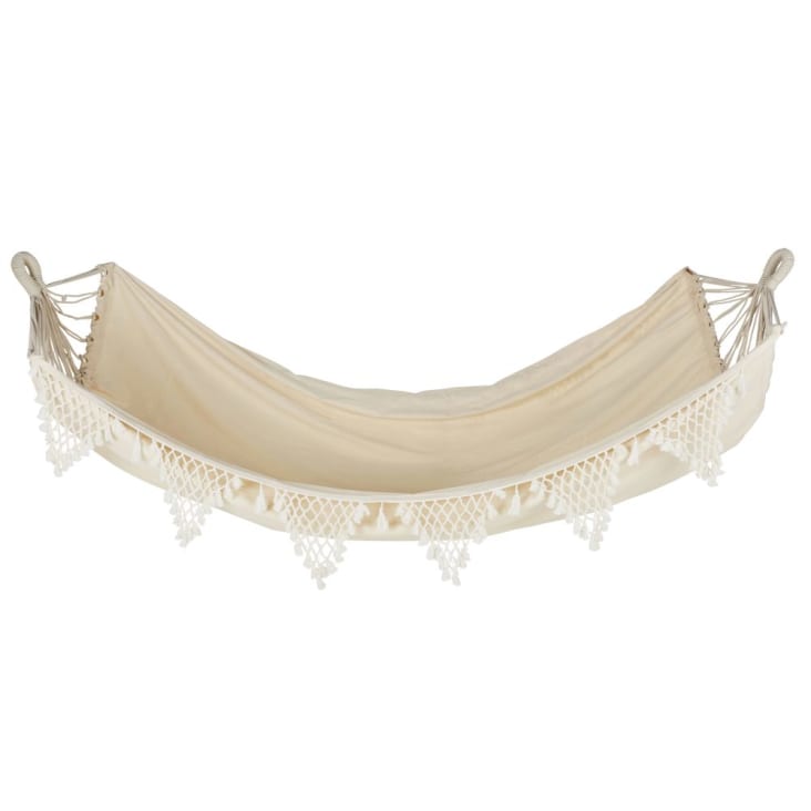 Maisons du Monde MERCADORA - Hamaca doble de algodón reciclado doble en beige y 160x230 Outlet