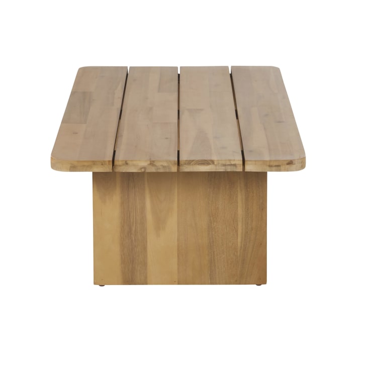 Maisons du Monde Bari Business - Mesa baja de jardín profesional de madera de acacia maciza Rebajas online