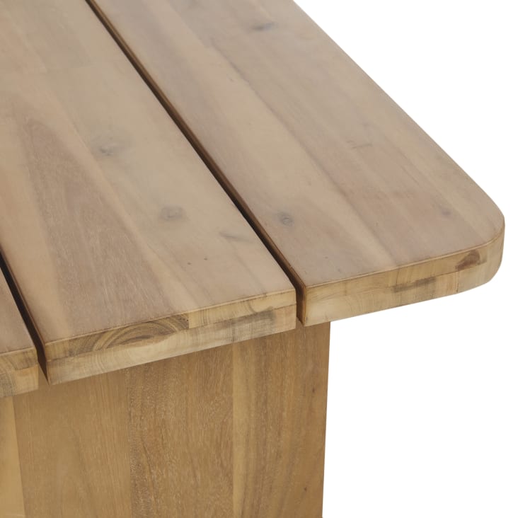 Maisons du Monde Bari Business - Mesa baja de jardín profesional de madera de acacia maciza Rebajas online