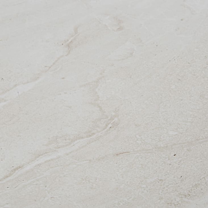 Maisons du Monde Cyrielle - Mesa baja de exterior de travertino efecto hormigón beige Envío gratis