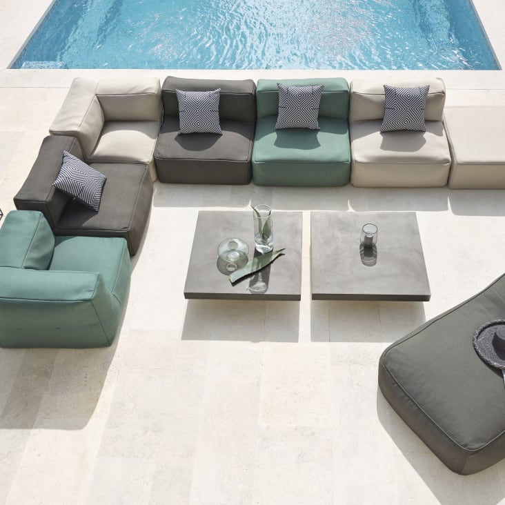 Maisons du Monde Mineral - Mesita de café de jardín de fibrocemento Envío gratis