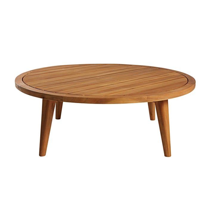 Maisons du Monde Noumea - Mesa de centro de jardín redonda de madera de acacia maciza COMPRAR AHORA