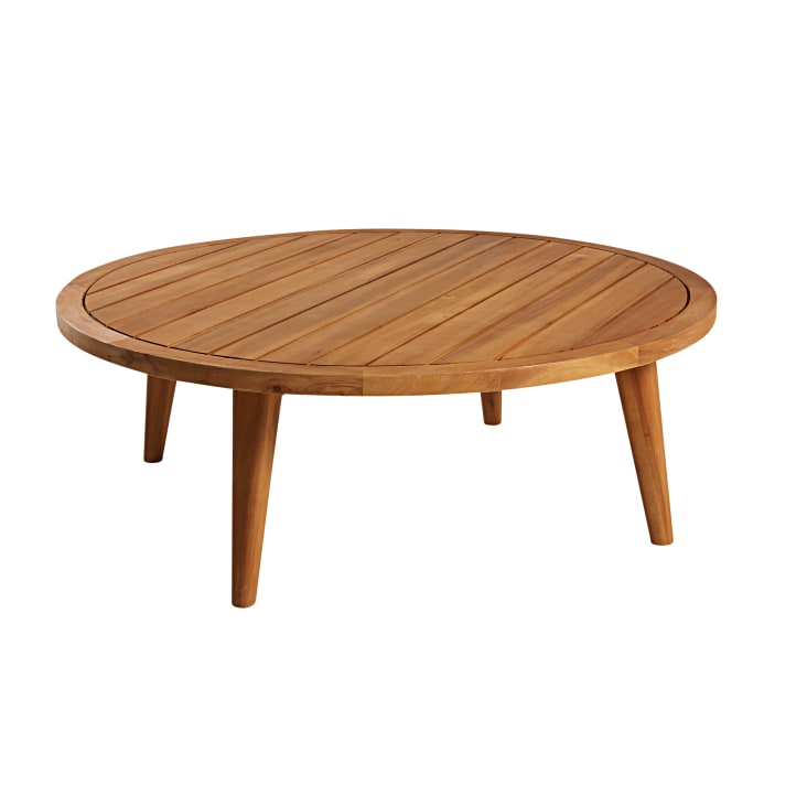 Maisons du Monde Noumea - Mesa de centro de jardín redonda de madera de acacia maciza COMPRAR AHORA