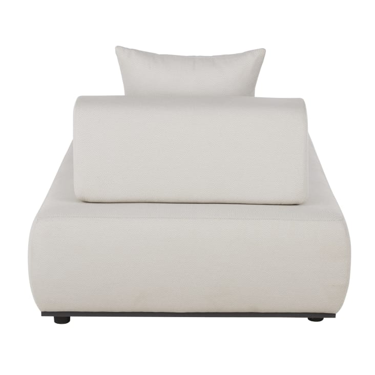 Maisons du Monde Lazaro - Chaise longue de exterior de fibra de poliolefina gris perlado Grandes descuentos