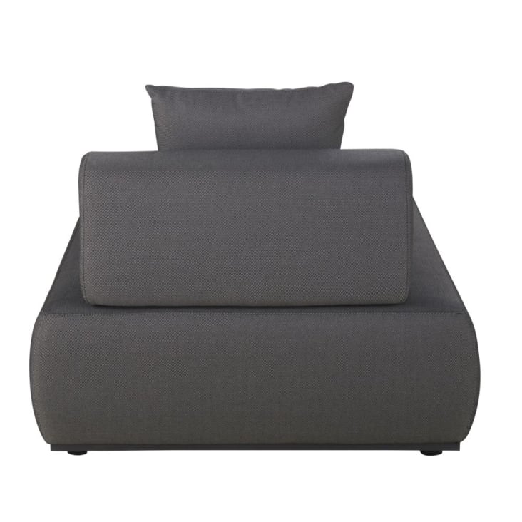 Maisons du Monde Lazaro - Chaise longue de jardín de fibra de poliolefina gris antracita Precio ultrabajo