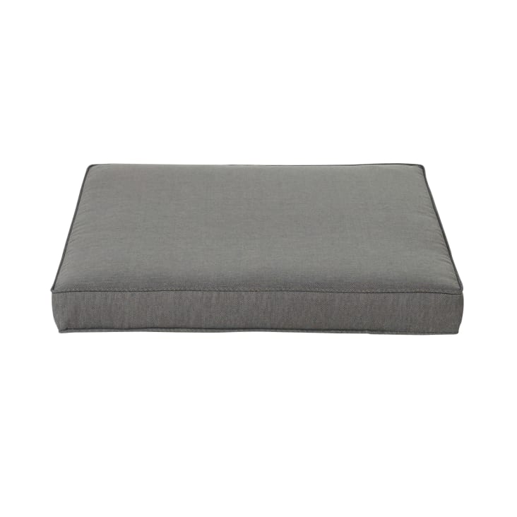 Maisons du Monde Isola - Cojín para puf de jardín gris oscuro
