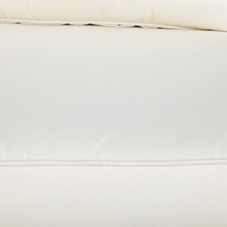 Maisons du Monde Sardaigne - Módulo de jardín de resina trenzada reciclada en beige y cojines crudo En oferta