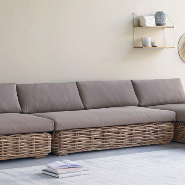 Maisons du Monde St Tropez - Módulo sin brazos de ratán Gran oferta