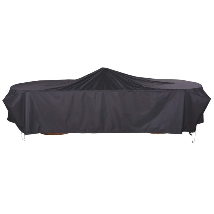 Maisons du Monde Puravida - Funda protectora para mesa de jardín rectangular en negro L. 310 ÚLTIMAS EDICIONES