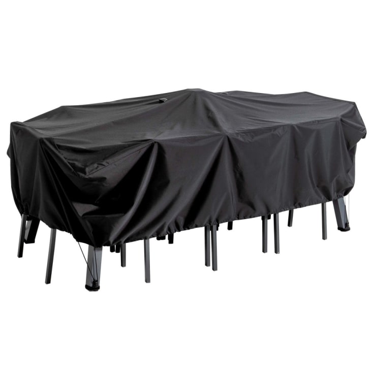 Maisons du Monde Puravida - Funda protectora para mesa de jardín rectangular en negro L. 240 Promoción por tiempo limitado