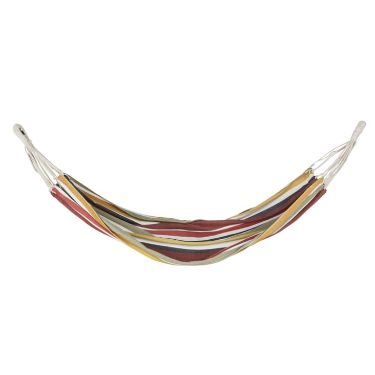 Maisons du Monde BENEDITO - Hamaca tejida de algodón reciclado y rayas multicolor 100x200 Oferta especial de fábrica