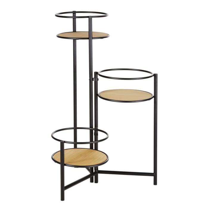 Maisons du Monde ERLING - Soporte de plantas negro y beige Solo queda un día