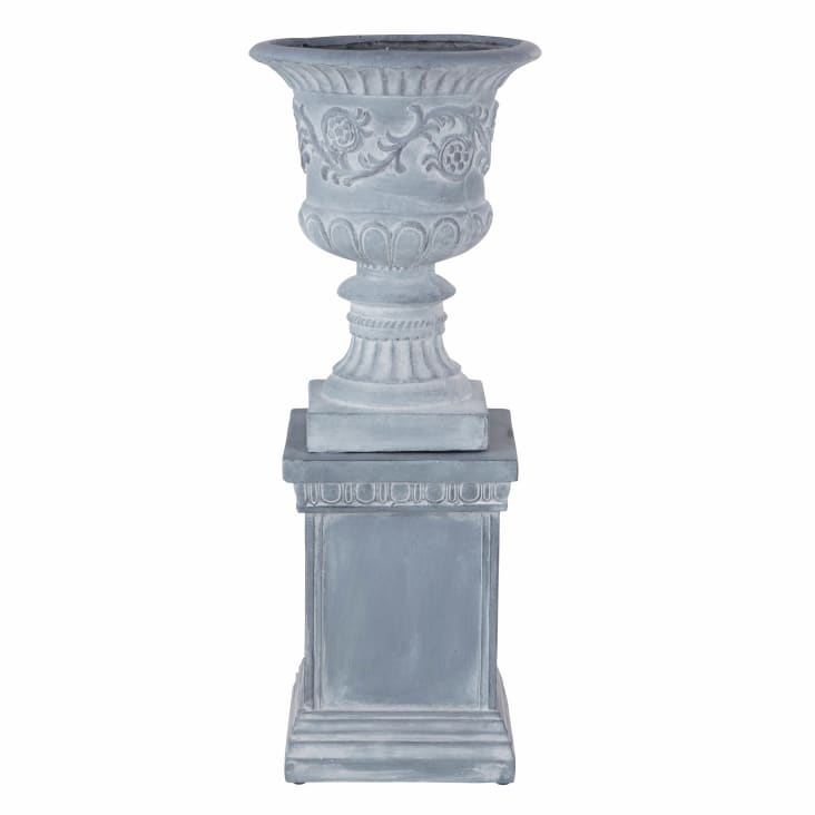 Maisons du Monde Honore - Copa con base gris blanqueada Alt.109