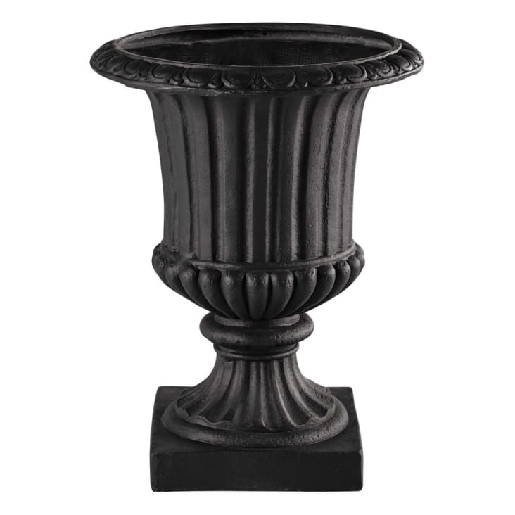 Maisons du Monde Eyguieres - Copa de jardín de resina gris antracita Al. 71cm EYGUIERES