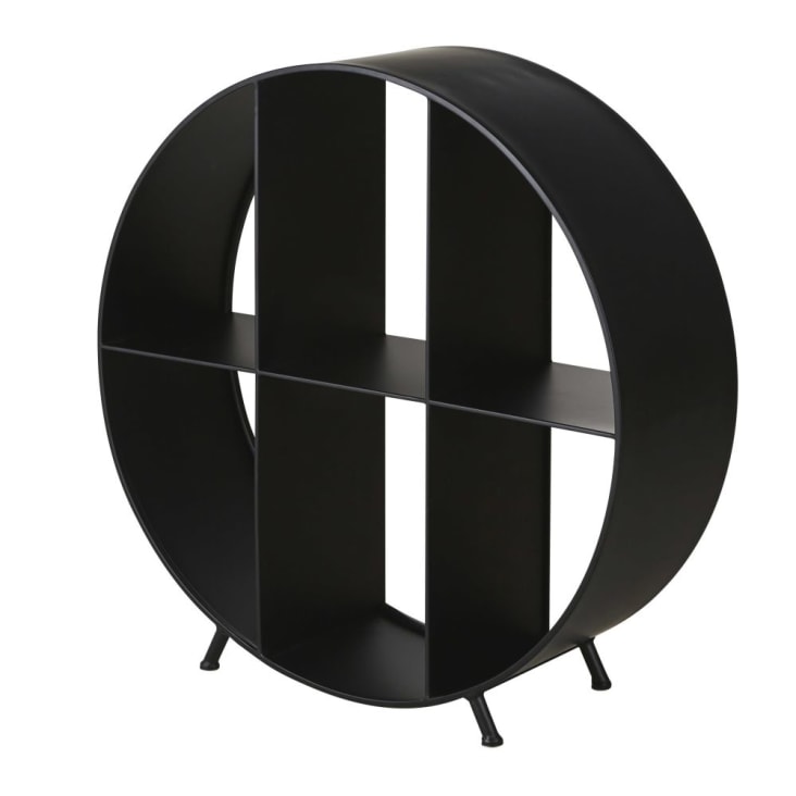 Maisons du Monde THOA - Leñero con patas de metal en negro Tienda de fábrica