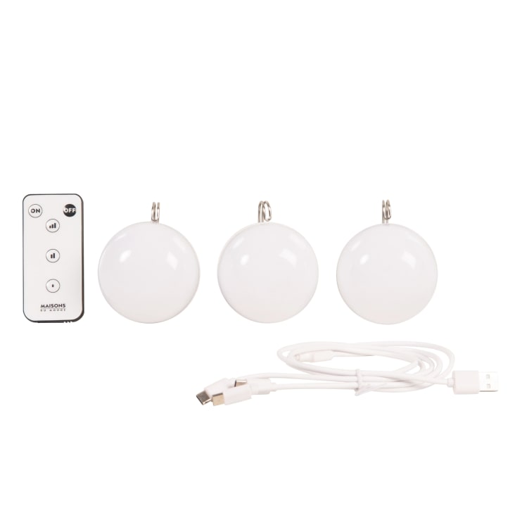 Maisons du Monde Alba - Bombillas recargables 3W (3) Libre de impuestos