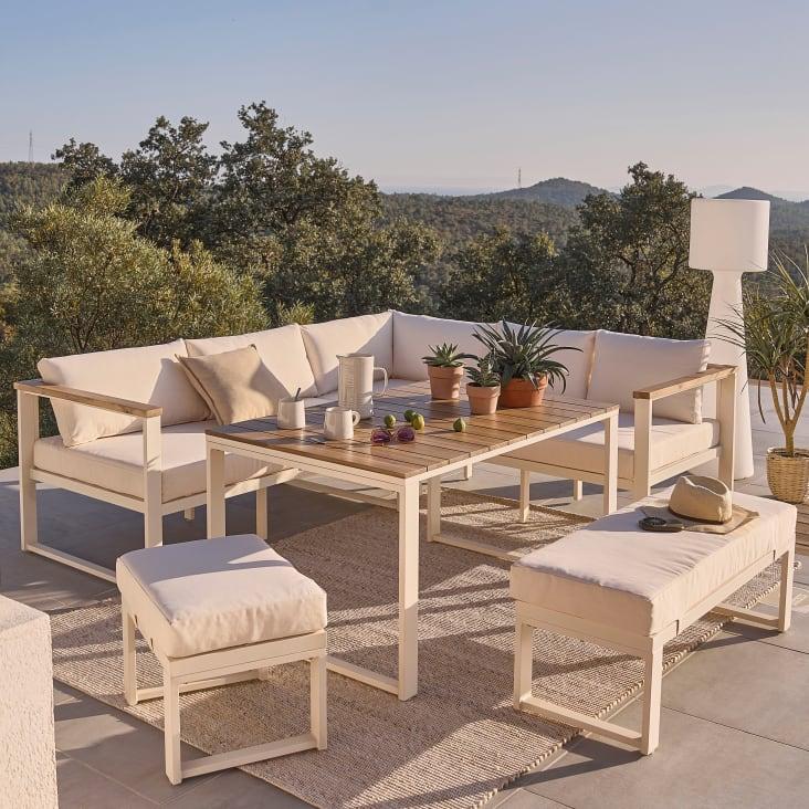 Maisons du Monde LODGE - Lámpara de pie de exterior blanca Alt.138 Oferta exclusiva