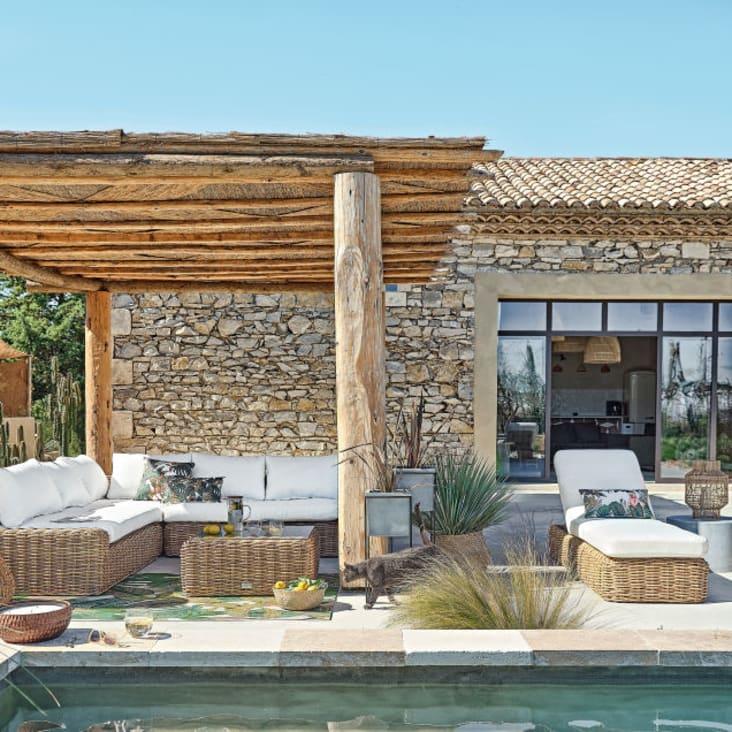 Maisons du Monde LODGE - Lámpara de pie de exterior blanca Alt.138 Oferta exclusiva