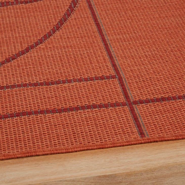 Maisons du Monde EDMOND - Alfombra de exterior tejida con estampado de pista baloncesto color terracota 160 x 230 2025