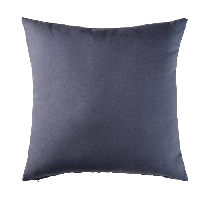 Maisons du Monde PITAO - Cojín gris con estampado de hojas verde 45x45 En línea