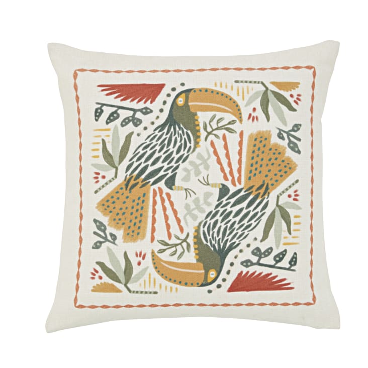 Maisons du Monde ANAEL - Cojín de exterior con estampado tropical multicolor 45 x 45
