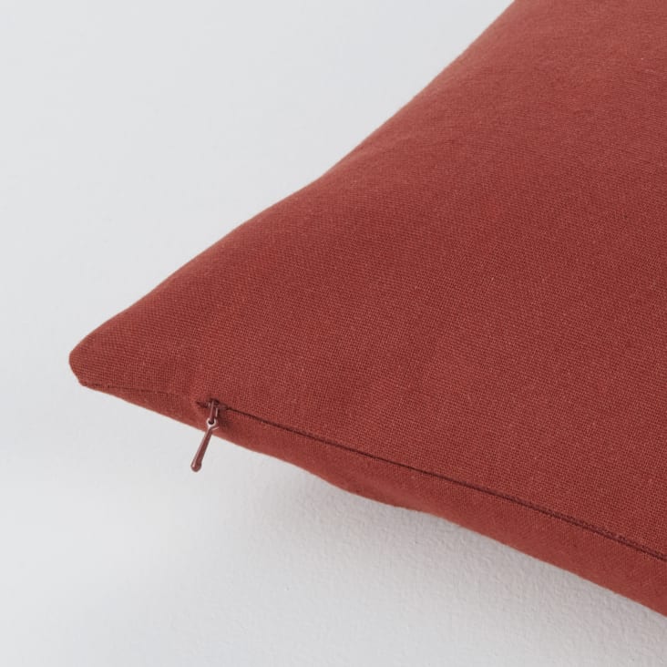 Maisons du Monde ROMMIE - Cojín de exterior de algodón reciclado color terracota 30 x 50 Rebajas