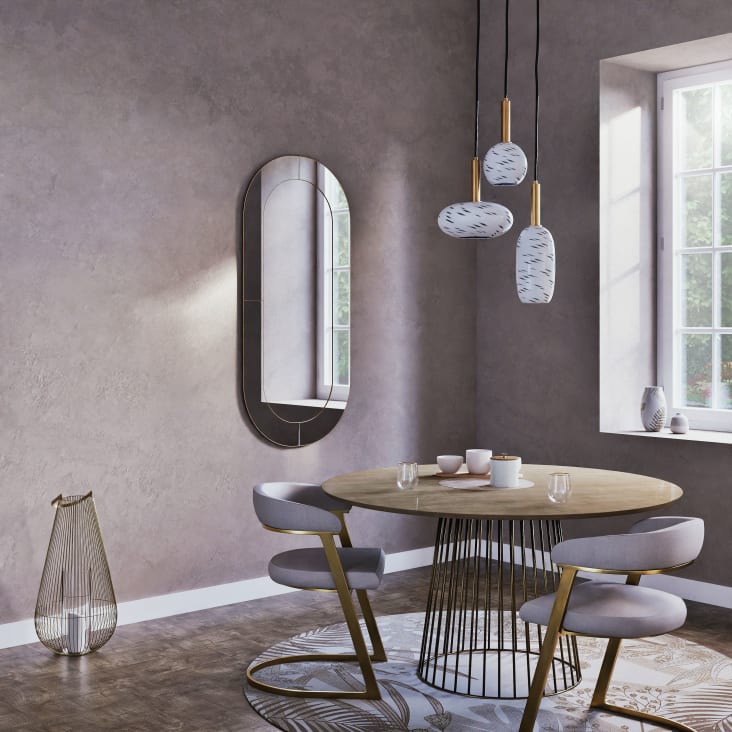 Maisons du Monde Mombasa - Farol de metal dorado y vidrio Precio de fábrica