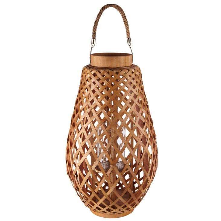 Maisons du Monde Zanzibar - Farol de bambú y cuerda