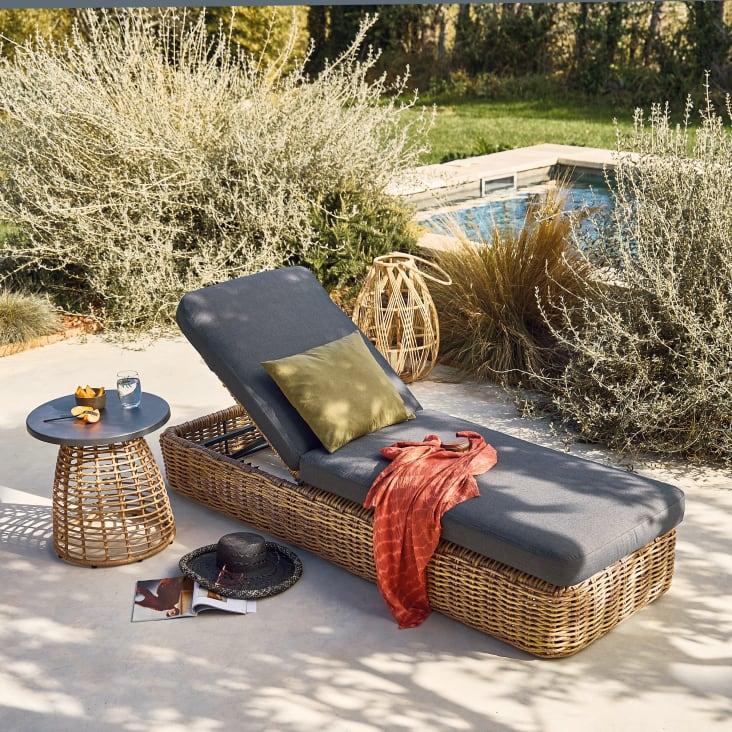 Maisons du Monde Río claro - Portavelas de bambú beige Liquidación