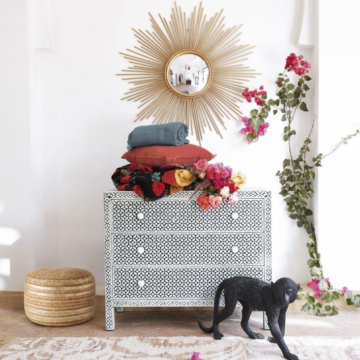 Maisons du Monde ZIRA - Estatua de mono negro L.67 Outlet