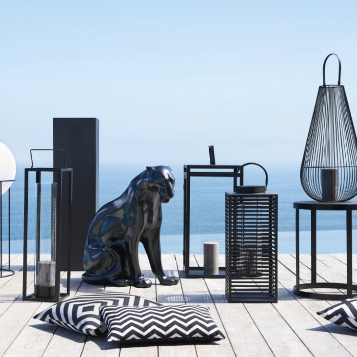 Maisons du Monde SUMATRA - Figura de pantera negra brillante Alt.70 Outlet online