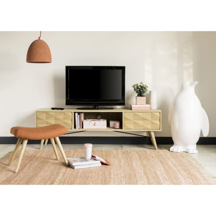 Maisons du Monde Wellington - Decoración para el jardín pingüino de resina blanca Al. 88 cm WELLINGTON Ofertas