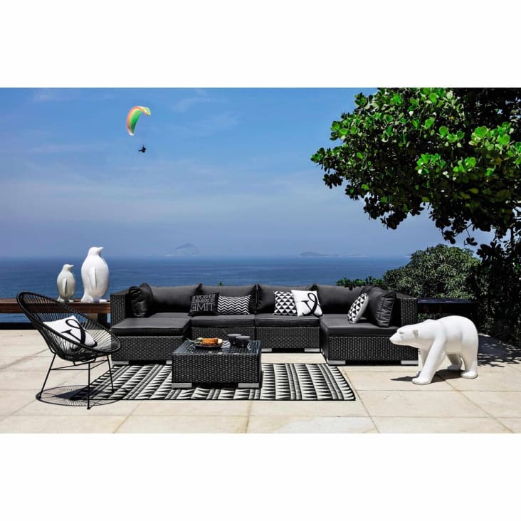 Maisons du Monde Wellington - Decoración para el jardín pingüino de resina blanca Al. 88 cm WELLINGTON Ofertas