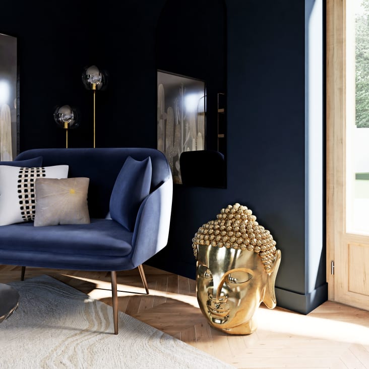 Maisons du Monde INDIA - Estatua de Buda de polirresina dorada Alt. 60 Gran oferta