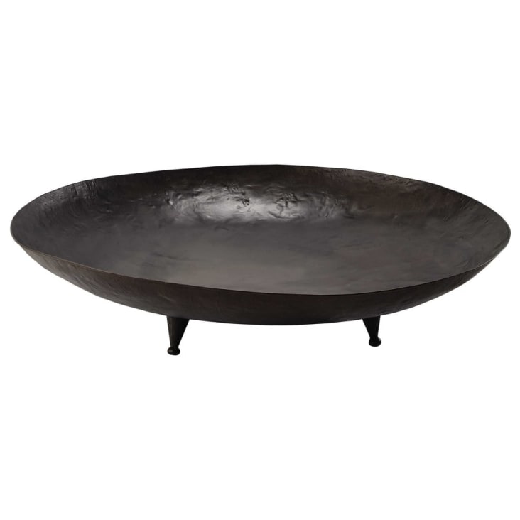 Maisons du Monde Brasero de jardín de metal negro Ø 100cm