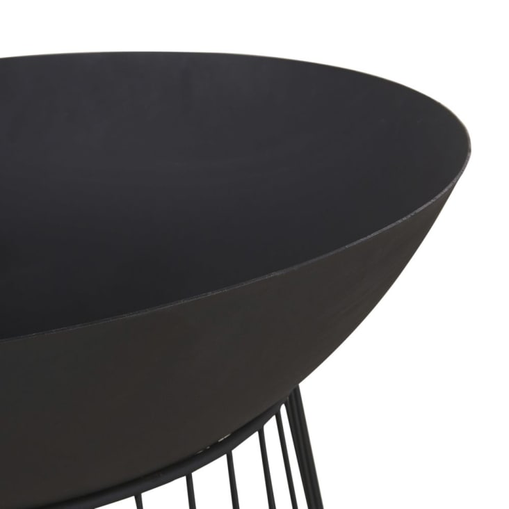 Maisons du Monde PAVEL - Brasero de exterior de metal en negro carbón Tienda