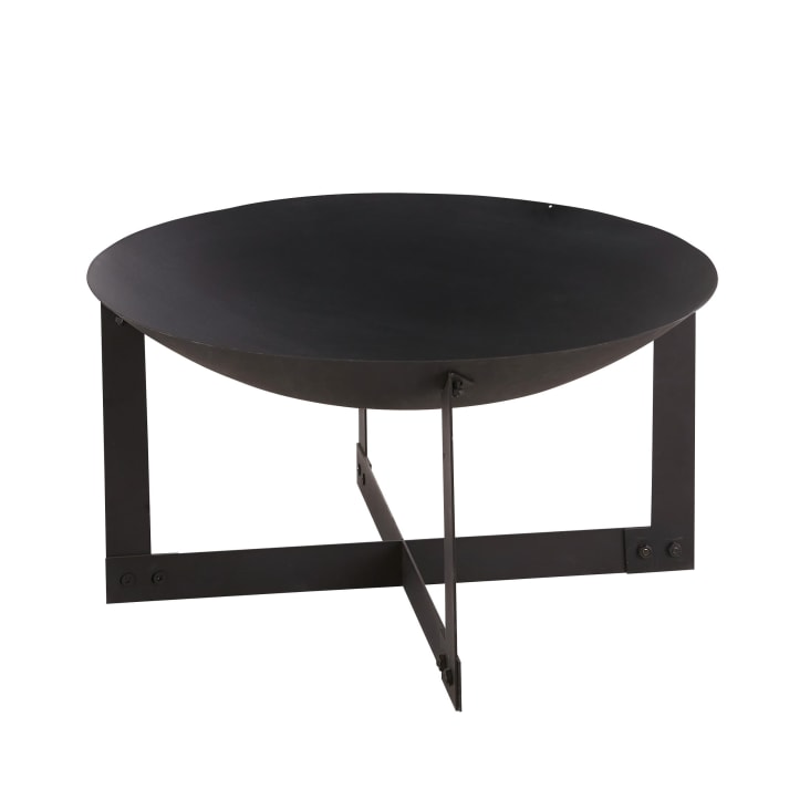 Maisons du Monde JOHNY - Brasero de jardín de hierro reciclado negro Tienda