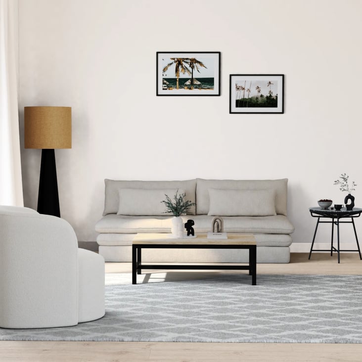 Maisons du Monde Long Island - Mesa baja industrial de abeto macizo y metal Últimos 3 días