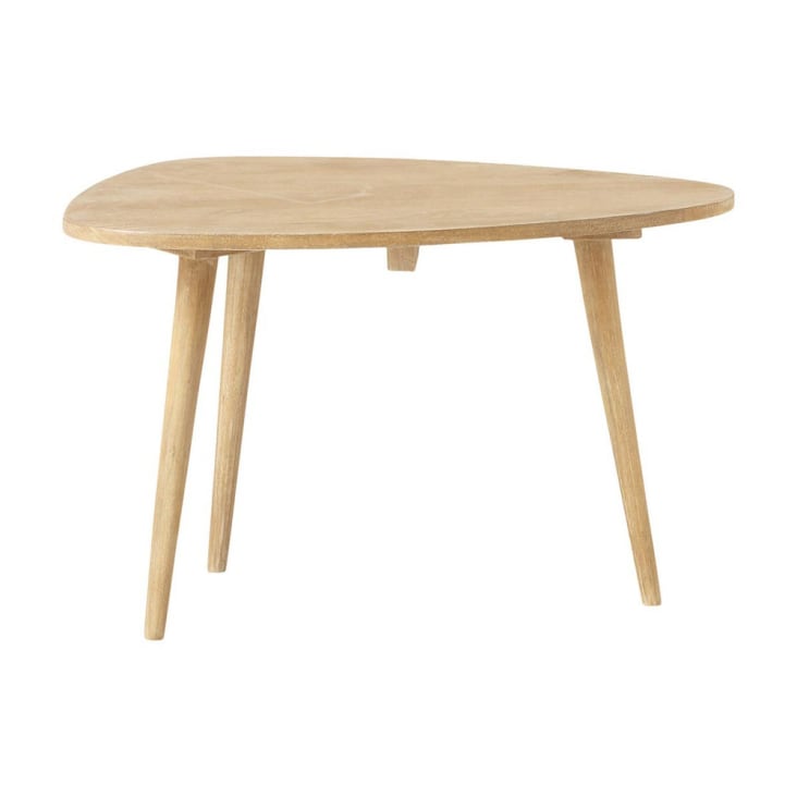Maisons du Monde Trocadero - Mesa baja vintage de mango macizo
