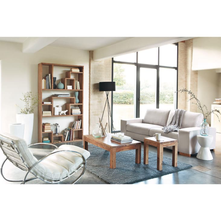 Maisons du Monde Stockholm - Mesa baja de madera maciza Promoción trimestral