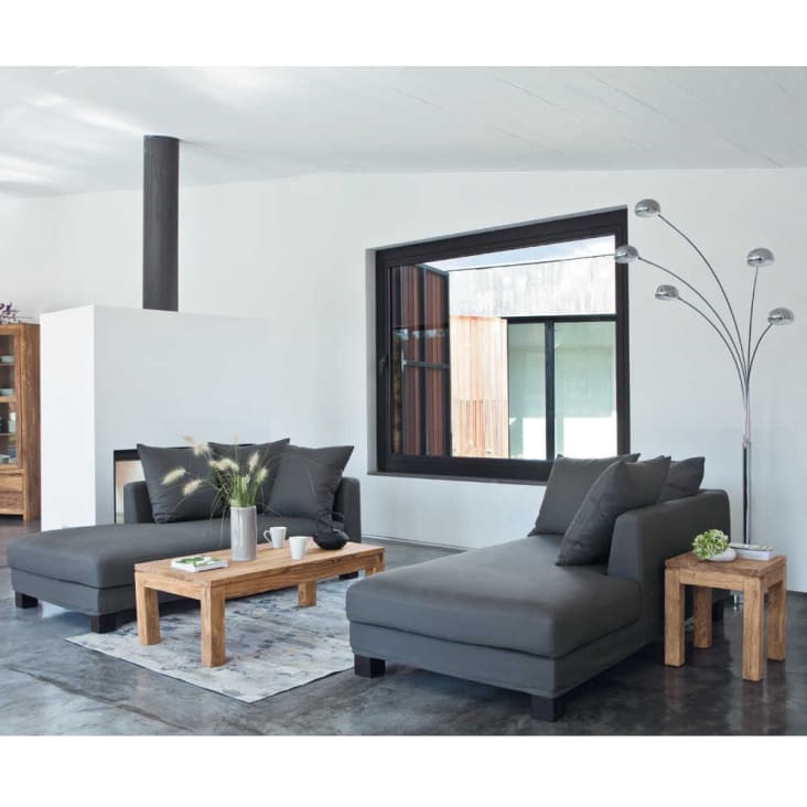 Maisons du Monde Stockholm - Mesa baja de madera maciza Promoción trimestral