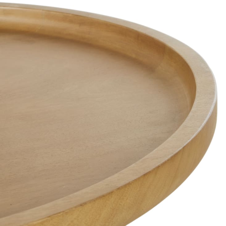 Maisons du Monde Malaya - Mesa baja redonda de madera de mango macizo Limitado a 3 días