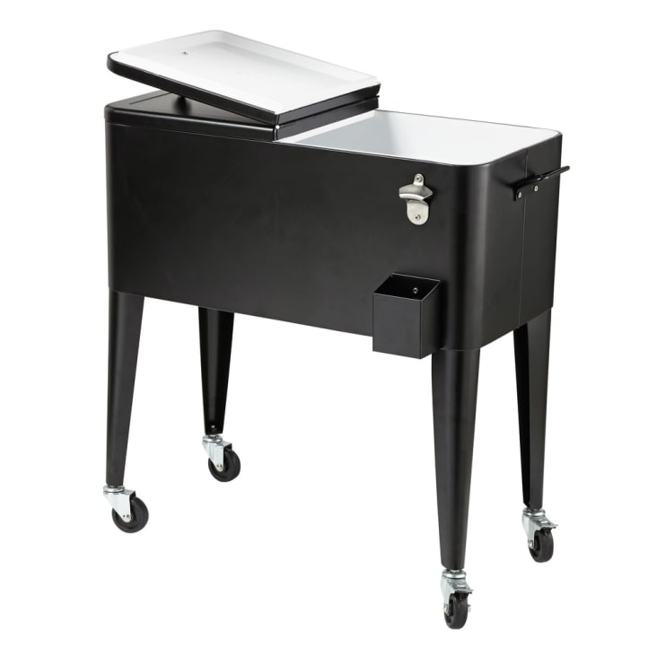 Maisons du Monde Fresh - Kit de nevera de jardín con ruedas de metal negro En línea