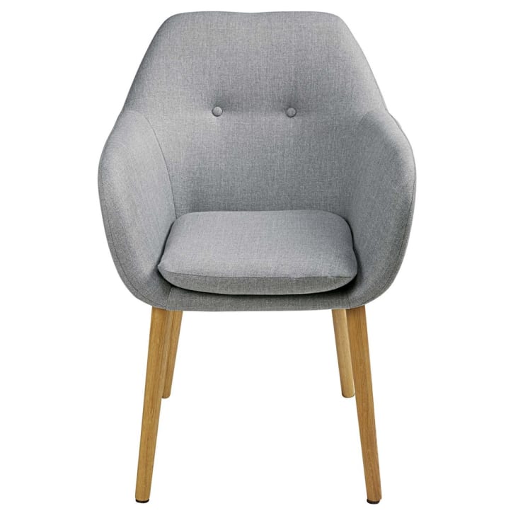 Maisons du Monde Arnold - Silla vintage color gris claro Rebajas de fábrica